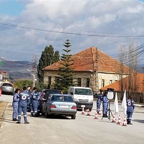 حاجز محبة للصليب الاحمر للحد من الحوادث