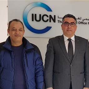 غانم التقى الشاعر في الأردن مهنئا بتعيينه مديرا إقليميا لـ IUCN